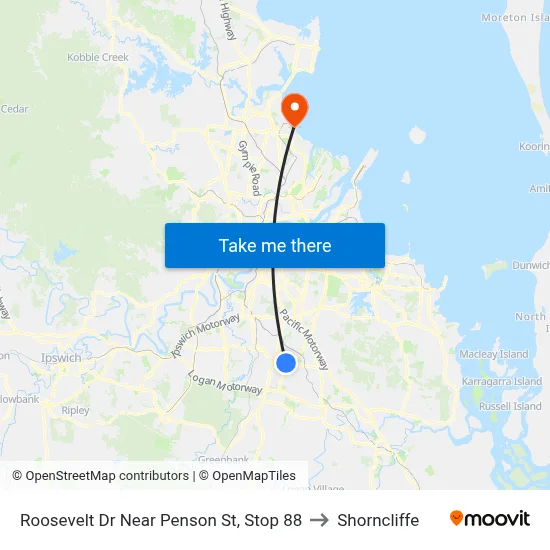Roosevelt Dr Near Penson St, Stop 88 to Shorncliffe map