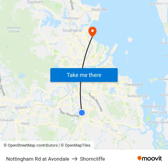 Nottingham Rd at Avondale to Shorncliffe map