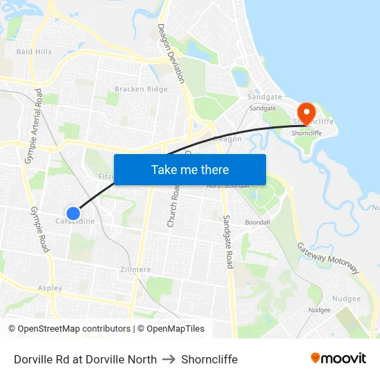 Dorville Rd at Dorville North to Shorncliffe map