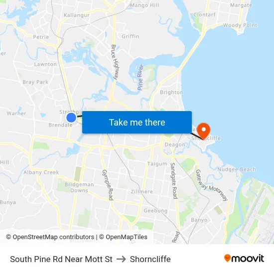 South Pine Rd Near Mott St to Shorncliffe map