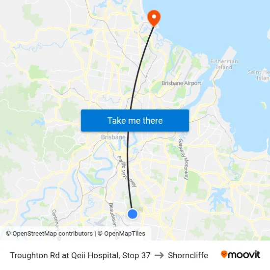 Troughton Rd at Qeii Hospital, Stop 37 to Shorncliffe map
