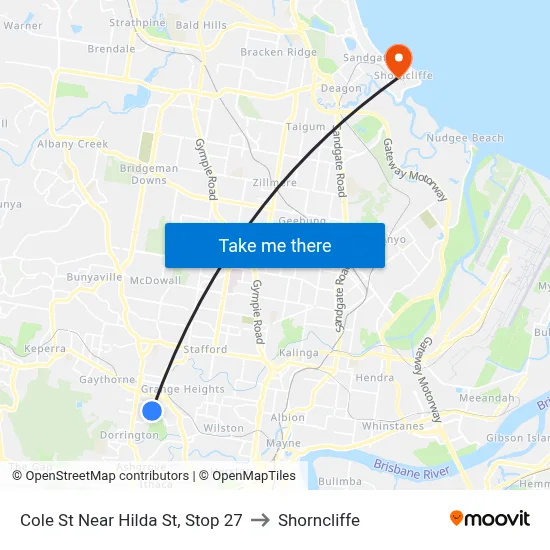 Cole St Near Hilda St, Stop 27 to Shorncliffe map