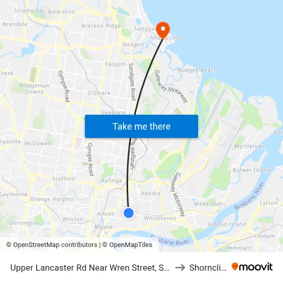 Upper Lancaster Rd Near Wren Street, Stop 25 to Shorncliffe map