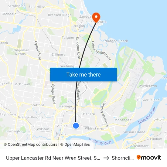 Upper Lancaster Rd Near Wren Street, Stop 25 to Shorncliffe map
