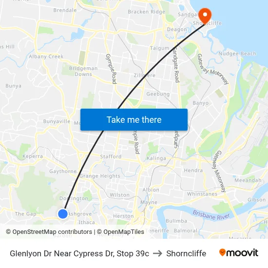 Glenlyon Dr Near Cypress Dr, Stop 39c to Shorncliffe map