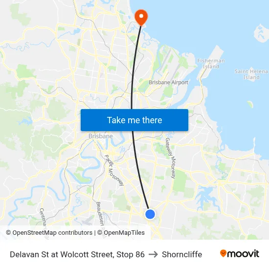 Delavan St at Wolcott Street, Stop 86 to Shorncliffe map
