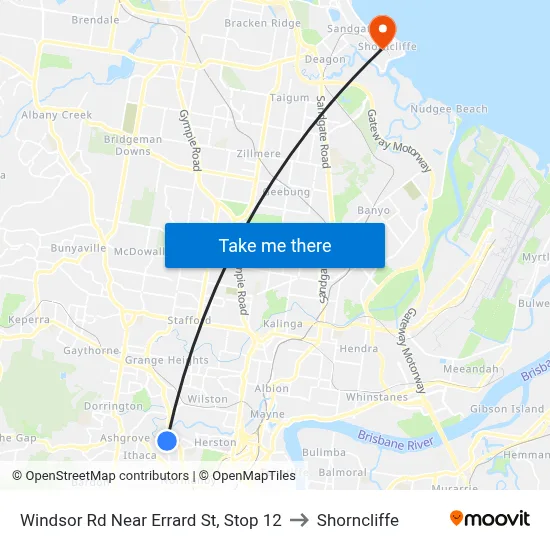 Windsor Rd Near Errard St, Stop 12 to Shorncliffe map