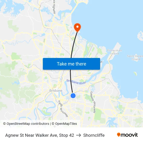 Agnew St Near Walker Ave, Stop 42 to Shorncliffe map