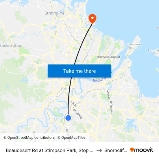 Beaudesert Rd at Stimpson Park, Stop 29 to Shorncliffe map