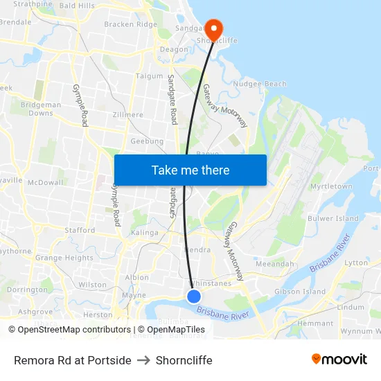 Remora Rd at Portside to Shorncliffe map