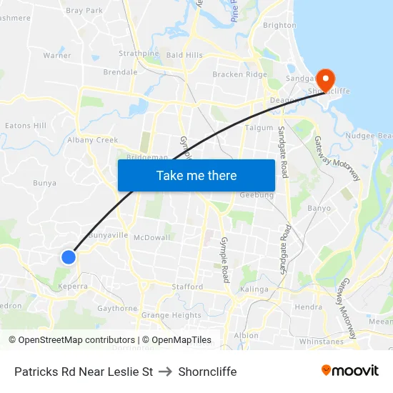 Patricks Rd Near Leslie St to Shorncliffe map