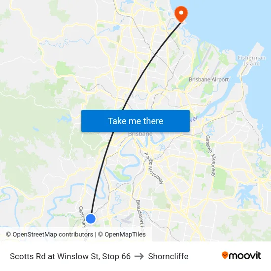 Scotts Rd at Winslow St, Stop 66 to Shorncliffe map