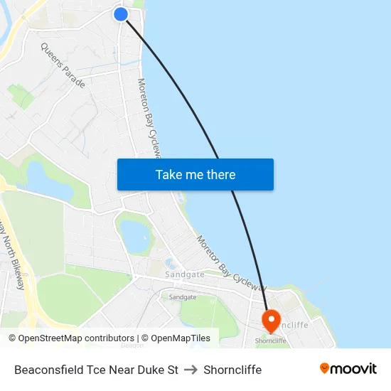 Beaconsfield Tce Near Duke St to Shorncliffe map