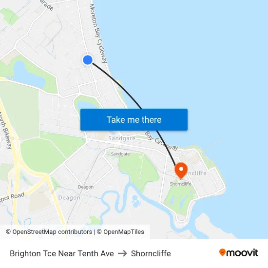 Brighton Tce Near Tenth Ave to Shorncliffe map