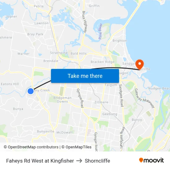 Faheys Rd West at Kingfisher to Shorncliffe map