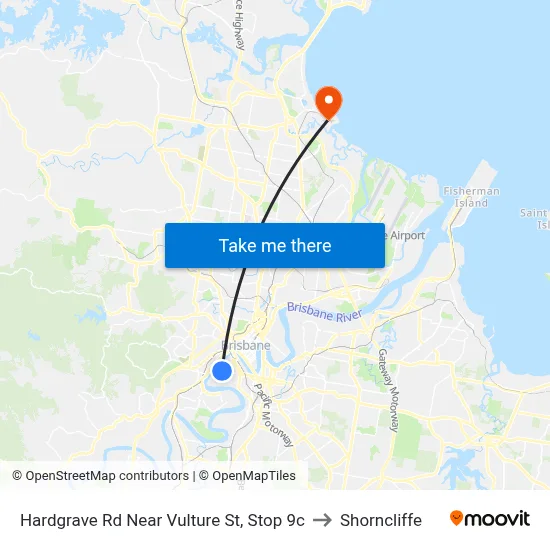 Hardgrave Rd Near Vulture St, Stop 9c to Shorncliffe map