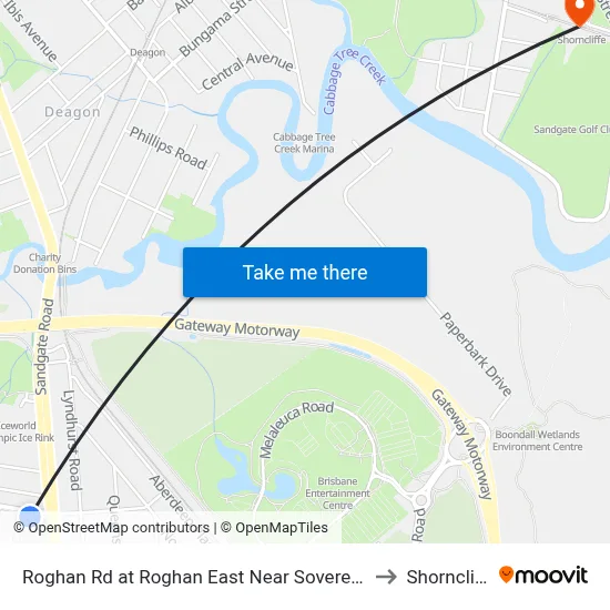 Roghan Rd at Roghan East Near Sovereign Pl to Shorncliffe map