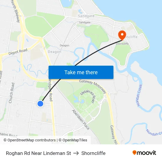 Roghan Rd Near Lindeman St to Shorncliffe map