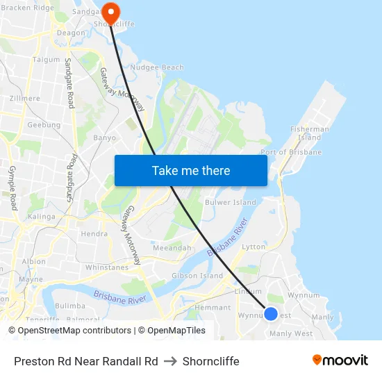 Preston Rd Near Randall Rd to Shorncliffe map