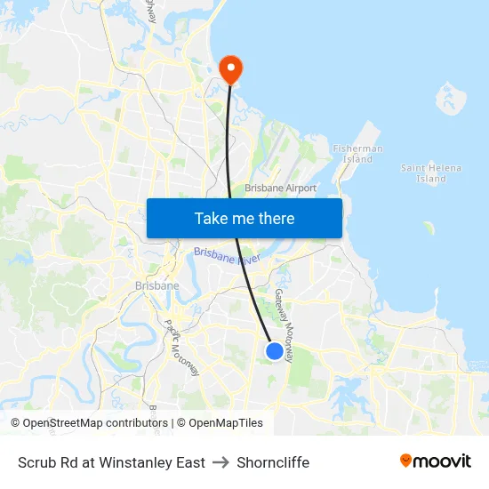 Scrub Rd at Winstanley East to Shorncliffe map