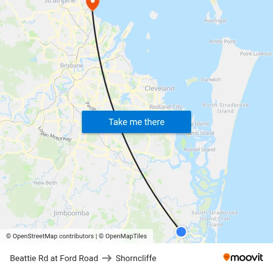 Beattie Rd at Ford Road to Shorncliffe map