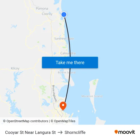 Cooyar St Near Langura St to Shorncliffe map