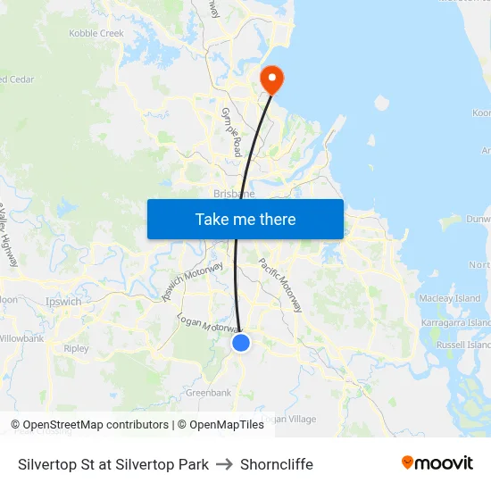 Silvertop St at Silvertop Park to Shorncliffe map