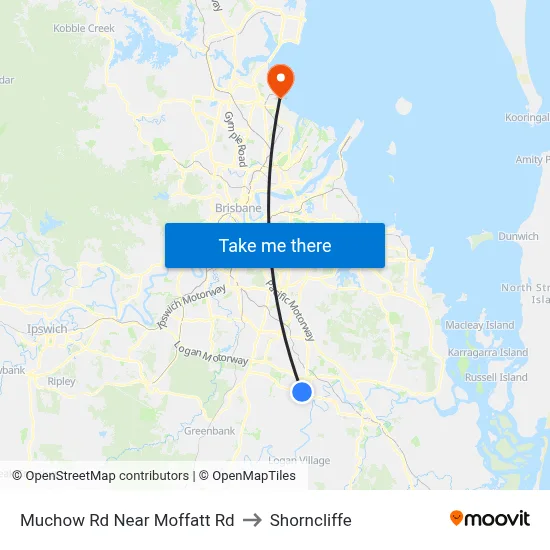 Muchow Rd Near Moffatt Rd to Shorncliffe map