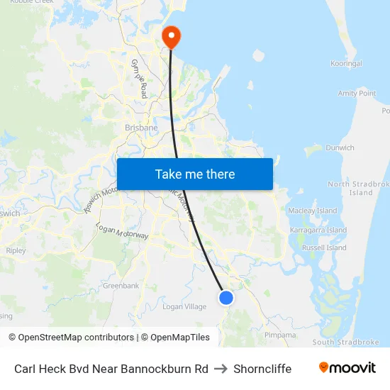 Carl Heck Bvd Near Bannockburn Rd to Shorncliffe map