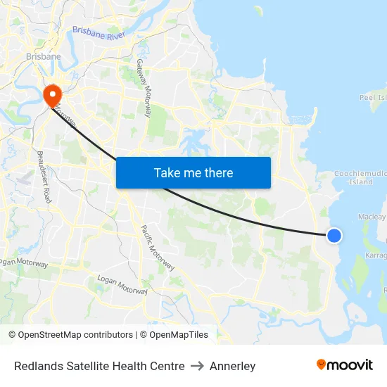 Redlands Satellite Health Centre to Annerley map