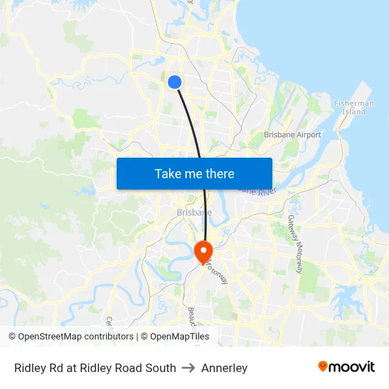 Ridley Rd at Ridley Road South to Annerley map