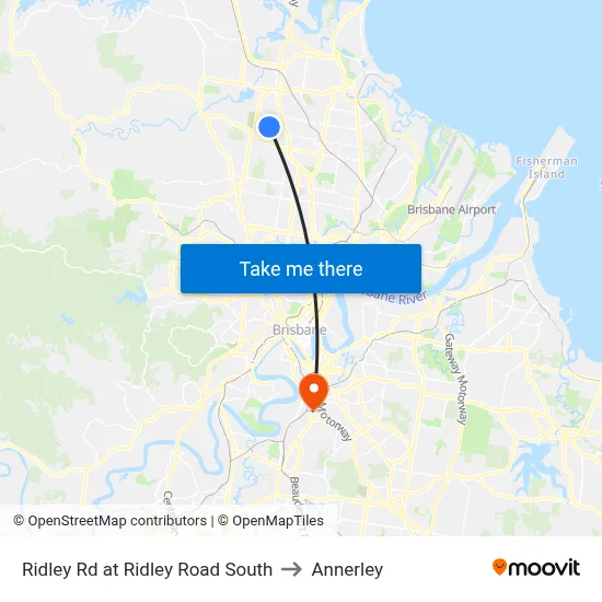 Ridley Rd at Ridley Road South to Annerley map