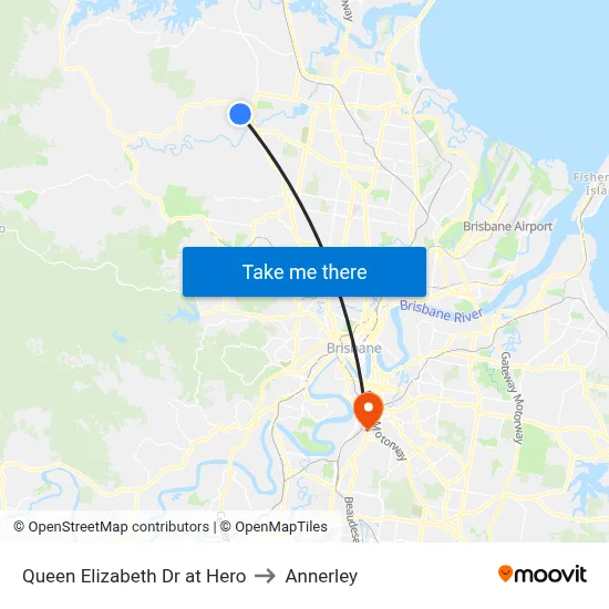 Queen Elizabeth Dr at Hero to Annerley map