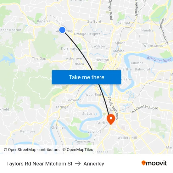 Taylors Rd Near Mitcham St to Annerley map