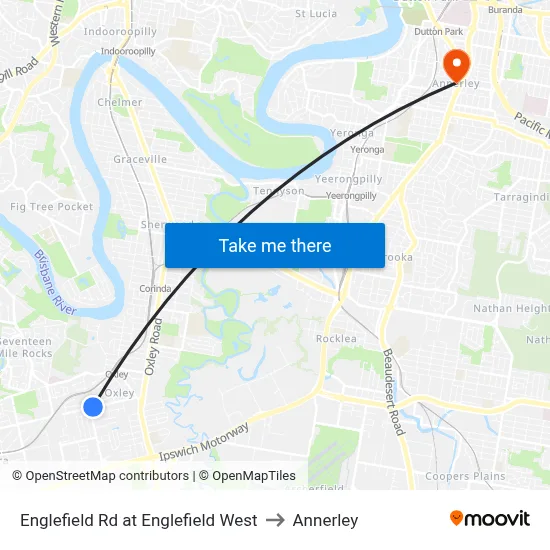 Englefield Rd at Englefield West to Annerley map