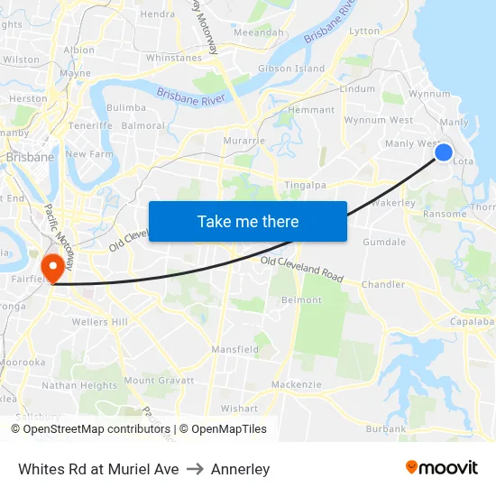 Whites Rd at Muriel Ave to Annerley map