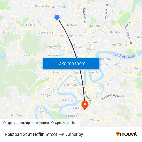 Felstead St at Heflin Street to Annerley map