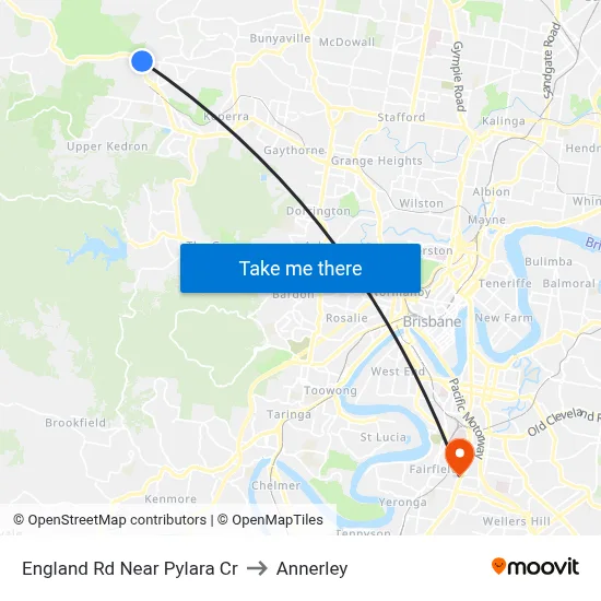 England Rd Near Pylara Cr to Annerley map