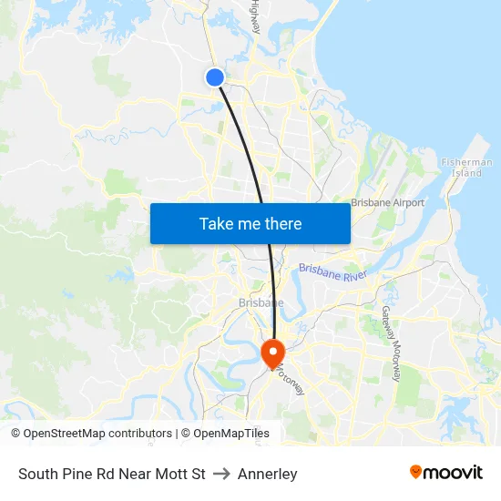 South Pine Rd Near Mott St to Annerley map
