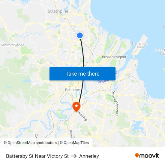 Battersby St Near Victory St to Annerley map