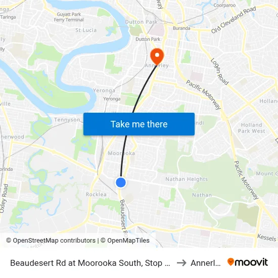 Beaudesert Rd at Moorooka South, Stop 38 to Annerley map