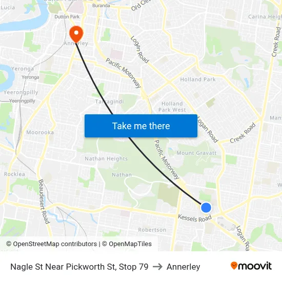 Nagle St Near Pickworth St, Stop 79 to Annerley map