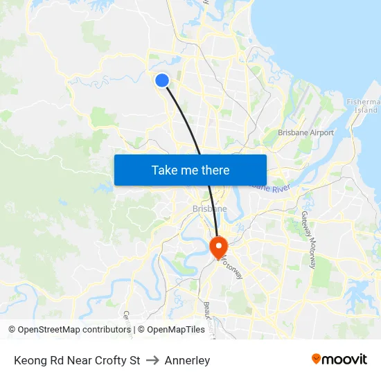 Keong Rd Near Crofty St to Annerley map