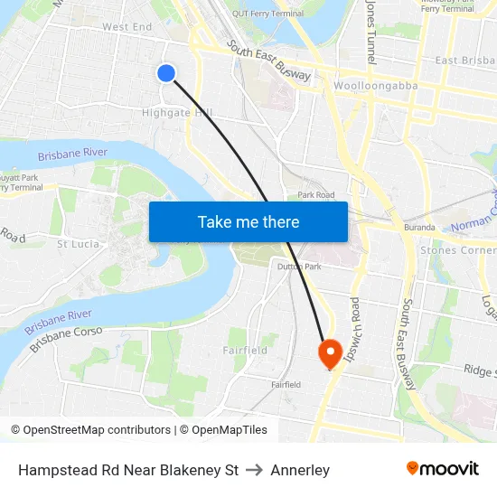 Hampstead Rd Near Blakeney St to Annerley map