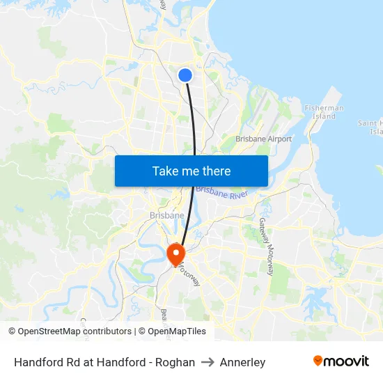 Handford Rd at Handford - Roghan to Annerley map