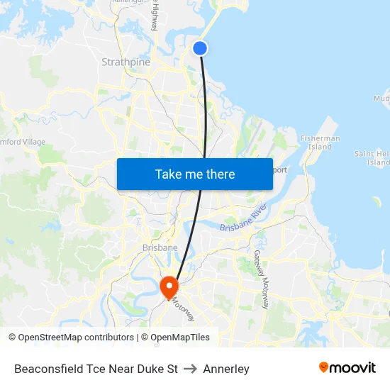 Beaconsfield Tce Near Duke St to Annerley map