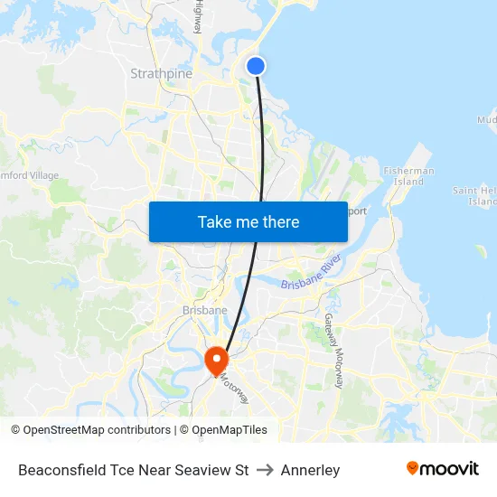 Beaconsfield Tce Near Seaview St to Annerley map
