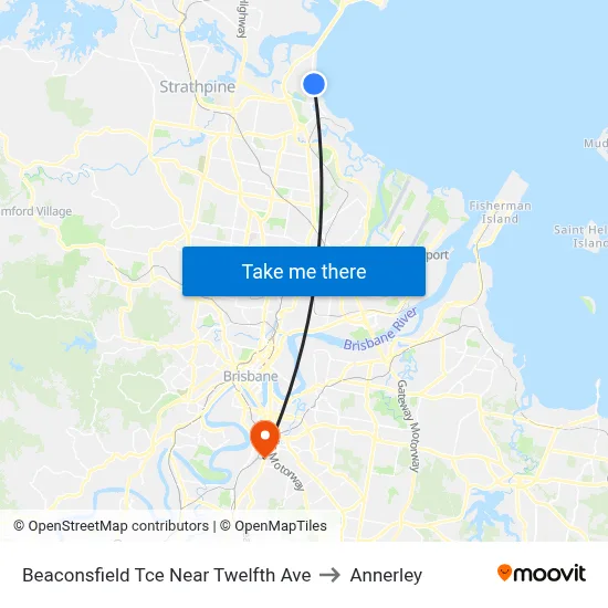 Beaconsfield Tce Near Twelfth Ave to Annerley map