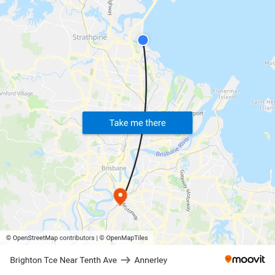 Brighton Tce Near Tenth Ave to Annerley map