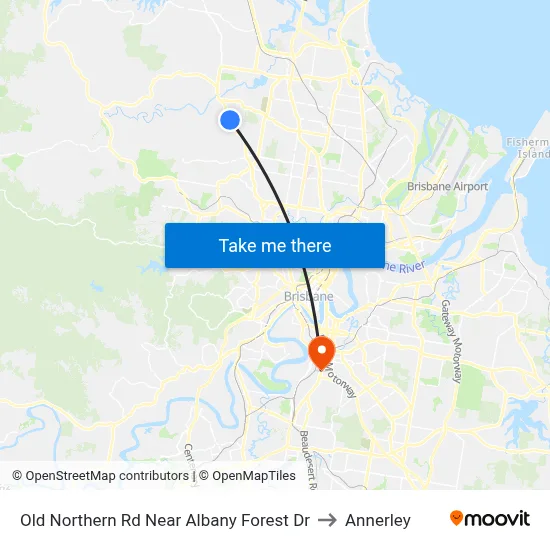 Old Northern Rd Near Albany Forest Dr to Annerley map